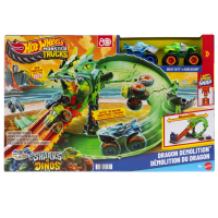 Hot Wheels Monster Trucks Sharks vs. Dinos Dragon Destruction