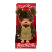 Monchhichi Plüschfigur Glitter Dress Girl gold 20cm