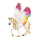 Regenbogeneinhorn mit Flügeln aus der Schleich Bayala Kollektion, 18 cm groß.
