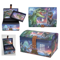 DEPESCHE DINO World Schatztruhe mit LED Code und Sound