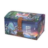 DEPESCHE DINO World Schatztruhe mit LED Code und Sound