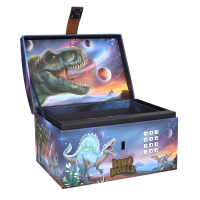 DEPESCHE DINO World Schatztruhe mit LED Code und Sound