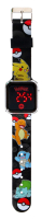 Kinder-Armbanduhr Pokémon LED schwarz