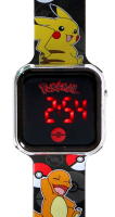 Kinder-Armbanduhr Pokémon LED schwarz