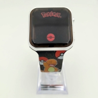 Kinder-Armbanduhr Pokémon LED schwarz