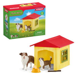 Große Hundehütte von Schleich Farm World mit realistischem Design und detailreicher Gestaltung.