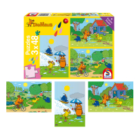 Buntes Puzzle Die Maus mit je drei Motiven in 48 Teilen -...