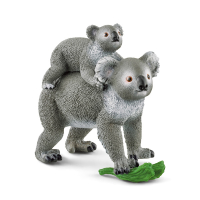 Braunes Schleich Wild Life Koala Mutter mit Baby aus...