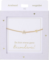 Armband Buchstabe gold