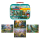 Buntes Puzzle mit Dinosauriermotiven, bestehend aus 2x60 und 2x100 Teilen.