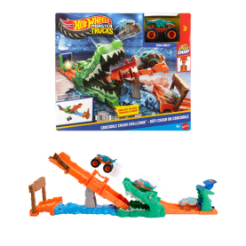 Hot Wheels Monster Trucks Krokodil Crash Challenge