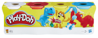 Buntes Spielzeugknete-Set mit den Farben Blau, Gelb, Rot...