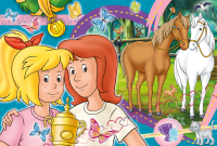Puzzle mit 100 Teilen von Bibi und Tina, zeigt das Motiv Pferdeglück.