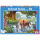 Puzzle mit Motiv von Pferden am Bach, 150 Teile aus stabilem Karton.