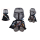 Plüsch-Figur The Mandalorian Warrior aus Star Wars, 25cm groß, detailliert gestaltet mit authentischem Design und weichem Material.