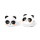 Set mit Verschlussklammern - Panda
