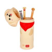 2-in-1-Federmäppchen aus Silikon - Kawaii