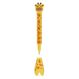Kugelschreiber mit Standfuß blau - Stand-Ink Ovation - Giraffe