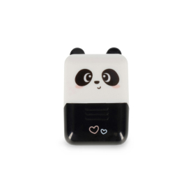 Deko-Rollstempel schwarz - Panda