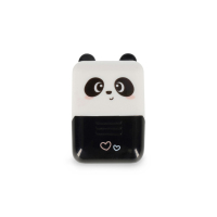 Deko-Rollstempel schwarz - Panda