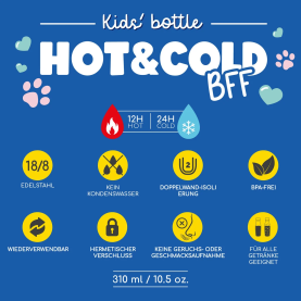 Thermosflasche für Kinder - Hot&Cold BFF - Panda