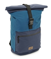 Rucksack Rolltop blau-navy