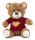 Plüschbär 2-farbig Love Shirt rot