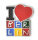 Magnet I love BERLIN Metall