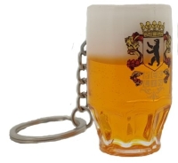 Schlüsselanhänger Bierseidel BERLIN Wappen