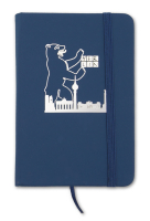 Kleines Notizheft dunkelblau BERLIN Bär Skyline