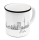Tasse Skyline weiß/schwarz