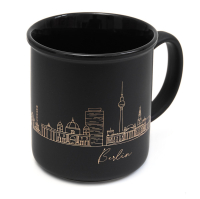 Tasse Skyline schwarz/gold