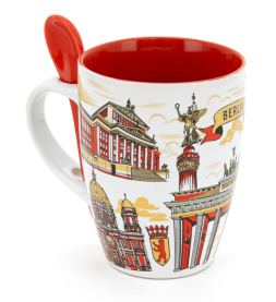 Tasse Monumente rot-gold