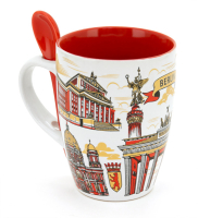 Tasse Monumente rot-gold