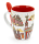 Tasse Monumente rot-gold