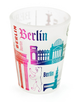 Schnapsglas Monumente bunt frosted 3er Set