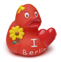 Ente I love Berlin rot
