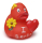 Ente I love Berlin rot