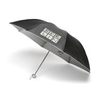 Faltregenschirm BERLIN schwarz-silber