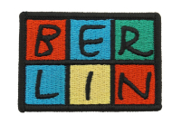 Aufnäher BERLIN schwarz-bunt