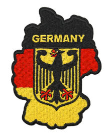 Aufnäher GER Karte mit Adler