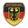 Aufnäher Wappenform GER mit Adler