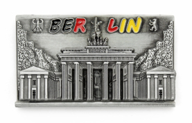 Metall Magnet B`Tor mit Hintergrund Berlin
