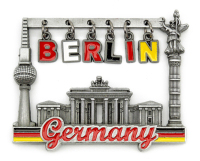 Magnet 3D Metall Germany Brandenburger Tor 6 x 8cm