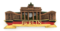 Magnet Poly 3D B´Tor BERLIN gold auf Flagge