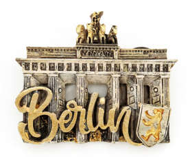 Magnet 3D Poly B`Tor Berlin Gold