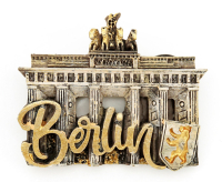 Magnet 3D Poly B`Tor Berlin Gold