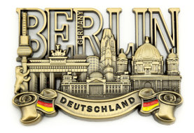 Metall Magnet BERLIN Panorama Banner GER