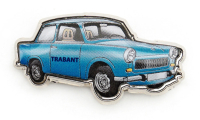 Pin Trabant blau