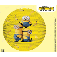 Rundlaterne Minions schwer entflammbar 25cm
